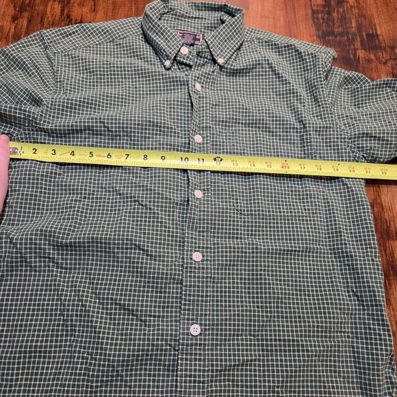 Vtg Abercrombie Fitch Shirt Mens Small Green Plaid Preppy Y2K Muscle - Picture 3 of 8
